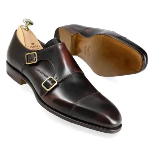 Cheap Carmina CHAUSSURES HOMME À DOUBLE BOUCLE DEMASCABLE BORDEAUX | BURGUNDY
