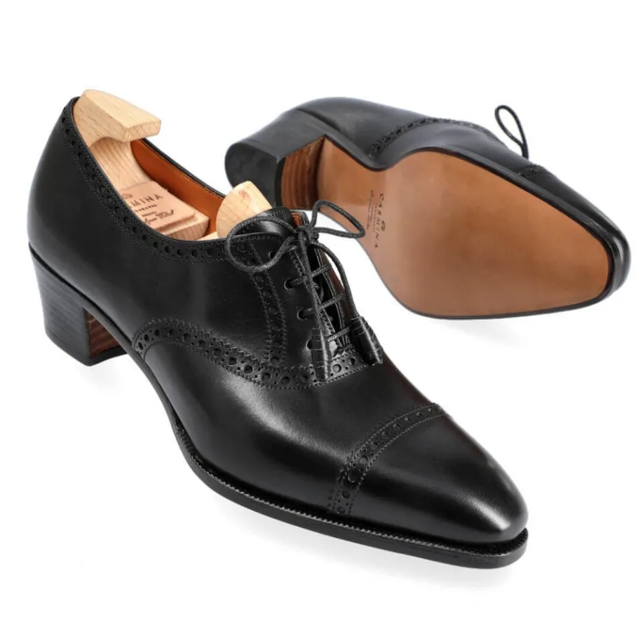 chaussures_oxford_a_talons_vitello_noir_carmina_1.webp Flash Sale Carmina CHAUSSURES OXFORD A TALONS VITELLO NOIR | BLACK