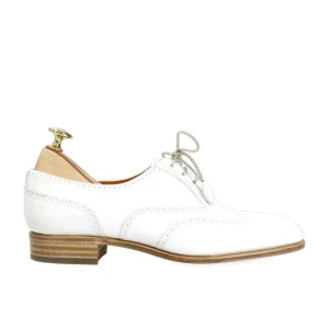 Outlet Carmina CHAUSSURES OXFORD BLANCHES POUR FEMMES EN VITELLO | WHITE