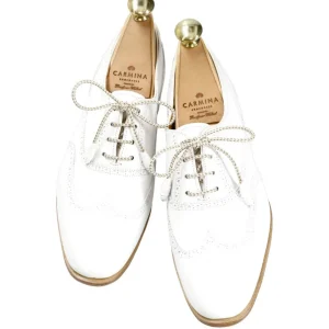 Outlet Carmina CHAUSSURES OXFORD BLANCHES POUR FEMMES EN VITELLO | WHITE