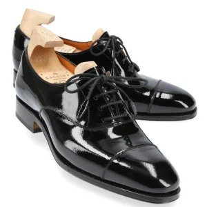Fashion Carmina CHAUSSURES OXFORD FEMME CUIR VERNI NOIR | BLACK