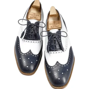 Cheap Carmina CHAUSSURES OXFORD FEMME VITELLO MARINE/BLANC | NAVY/WHITE