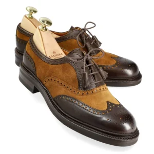 Shop Carmina CHAUSSURES OXFORD POUR FEMME EN CUIR MARRON FUNCHAL ET EN DAIM TABAC | BROWN/TOBACCO