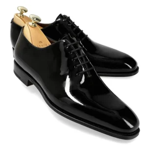 Flash Sale Carmina CHAUSSURES OXFORD UNIES EN CUIR VERNI NOIR | BLACK