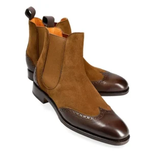 Sale Carmina CHELSEA BOOTS WOMEN BROWN RUSTICALF / SNUFF SUEDE | BROWN/SNUFF
