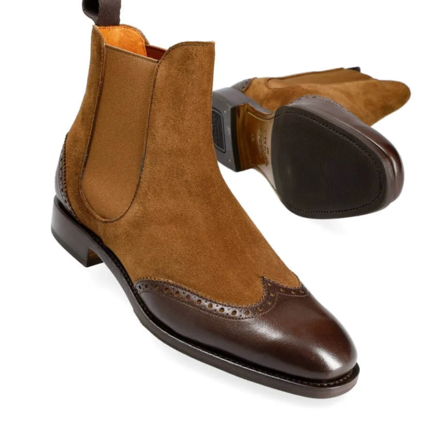 chelsea_boots_women_brown_rusticalf__snuff_suede__carmina_1.webp Sale Carmina CHELSEA BOOTS WOMEN BROWN RUSTICALF / SNUFF SUEDE | BROWN/SNUFF