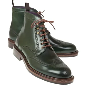 Discount Carmina CORDOVAN BOOTS 80277 LLUBI GREEN