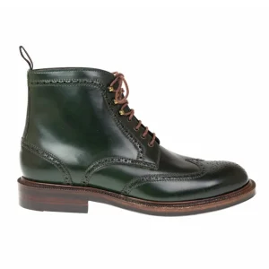 Discount Carmina CORDOVAN BOOTS 80277 LLUBI GREEN