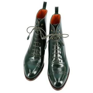 Sale Carmina CORDOVAN BOTTINES FEMME 1573 MADISON GREEN