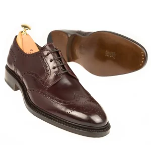 Shop Carmina CORDOVAN CHAUSSURES 80264 SOLLER BURGUNDY