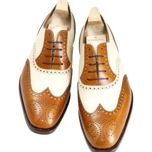 Shop Carmina DERBIES À BOUT FLEURI 922 RAIN TANNED/BONE