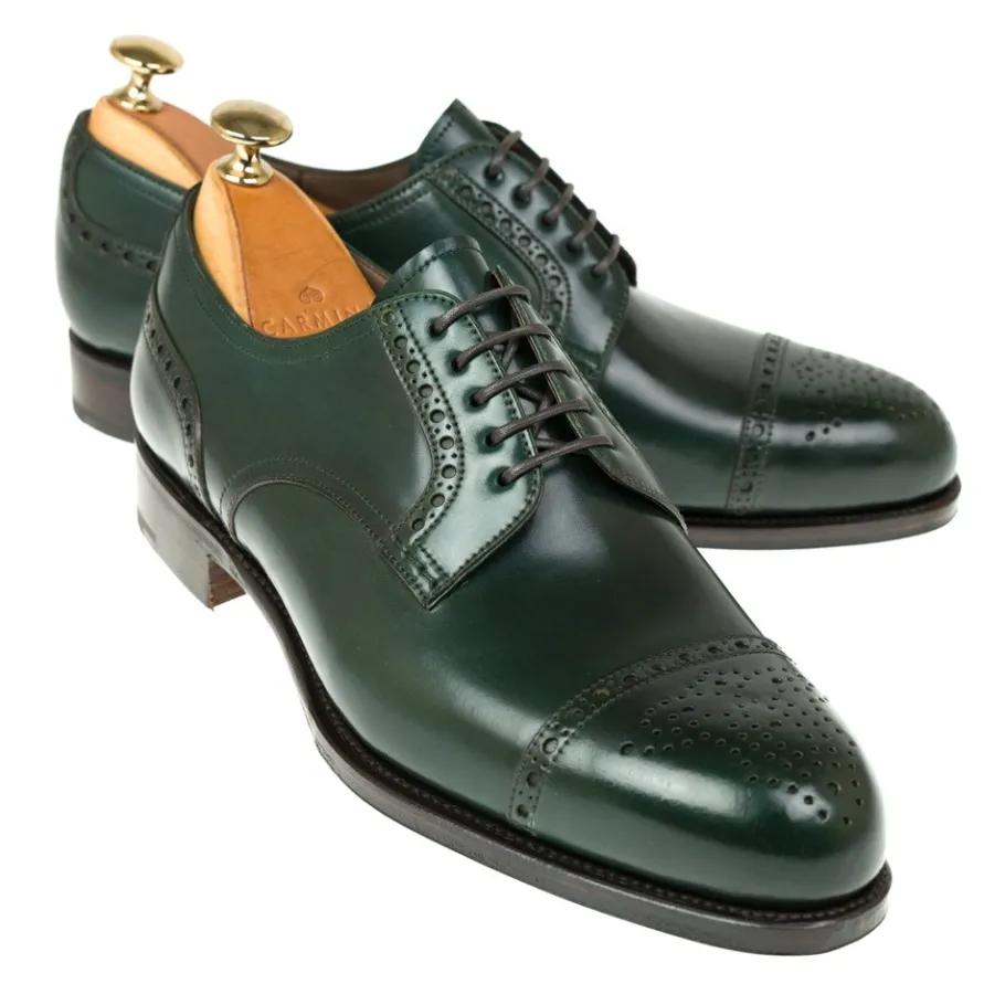 derby_cordovan_vert__carmina_0.webp Cheap Carmina DERBY CORDOVAN VERT | GREEN
