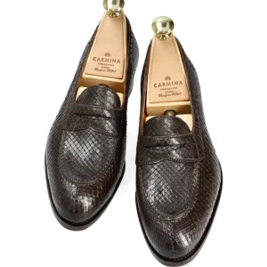 New Carmina FEMME PENNY LOAFERS PHYTON MARRON | BROWN