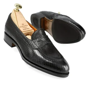 Flash Sale Carmina FEMME PENNY LOAFERS PHYTON NOIR | BLACK