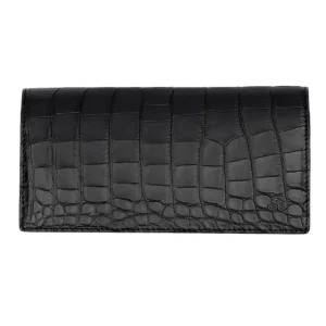 Fashion Carmina GRAND PORTEFEUILLE POUR HOMME ALLIGATORE BLACK