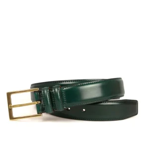 Discount Carmina Cordovan Leather Belt | Shoemaker GREEN