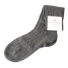 Cheap Carmina Grey wool and cashmere socks DARKGRAY