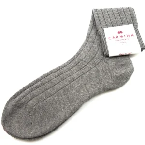 Discount Carmina GREY WOOL AND CASHMERE SOCKS | SHOEMAKER