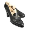 Fashion Carmina HEELED HORSEBIT LOAFERS IN VITELLO | BLACK