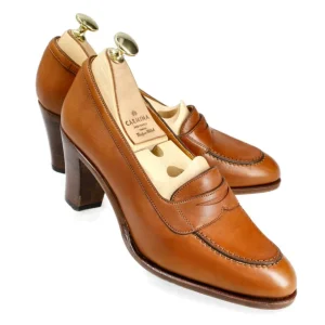 Fashion Carmina HIGH HEEL LOAFERS TAN RUSTICALF | TANNED