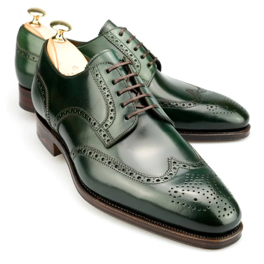 mens_green_cordovan_derby_shoes__carmina_0.webp Cheap Carmina Men's Green Cordovan Derby Shoes |
