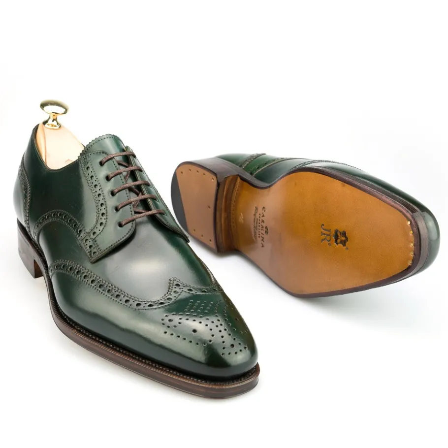 mens_green_cordovan_derby_shoes__carmina_1.webp Cheap Carmina Men's Green Cordovan Derby Shoes |