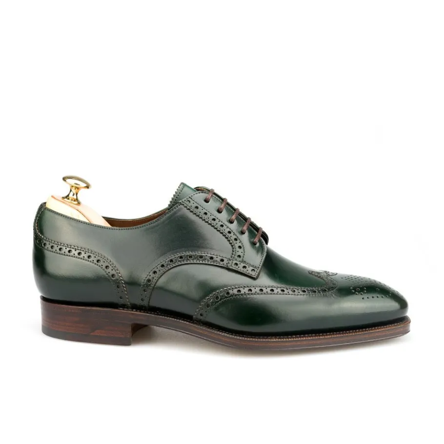 mens_green_cordovan_derby_shoes__carmina_2.webp Cheap Carmina Men's Green Cordovan Derby Shoes |