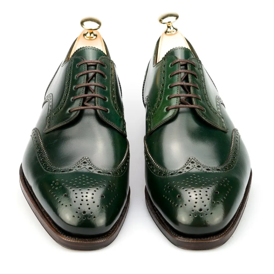 mens_green_cordovan_derby_shoes__carmina_3.webp Cheap Carmina Men's Green Cordovan Derby Shoes |