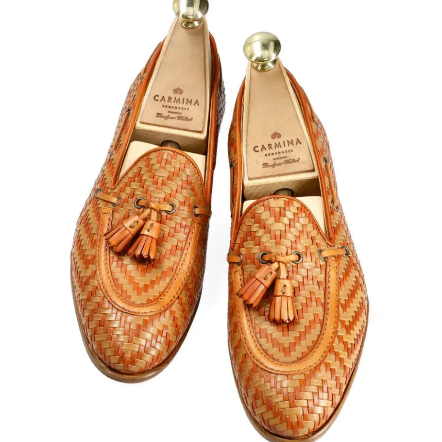 mocassins__glands_femme_bronzage_et_orange_tress__carmina_3.webp Hot Carmina MOCASSINS À GLANDS FEMME BRONZAGE ET ORANGE TRESSÉ | TAN/ORANGE
