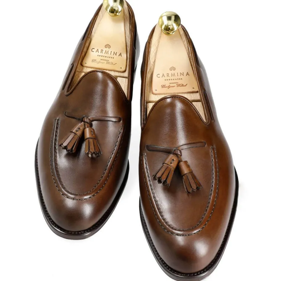mocassins__pampilles_en_vegan_marron__carmina_3.webp Cheap Carmina MOCASSINS À PAMPILLES EN VEGAN MARRON | BROWN