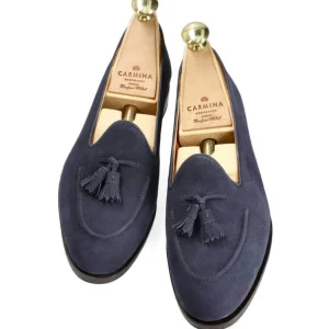 Shop Carmina MOCASSINS À PAMPILLES FEMME 1842 DRAC NAVY