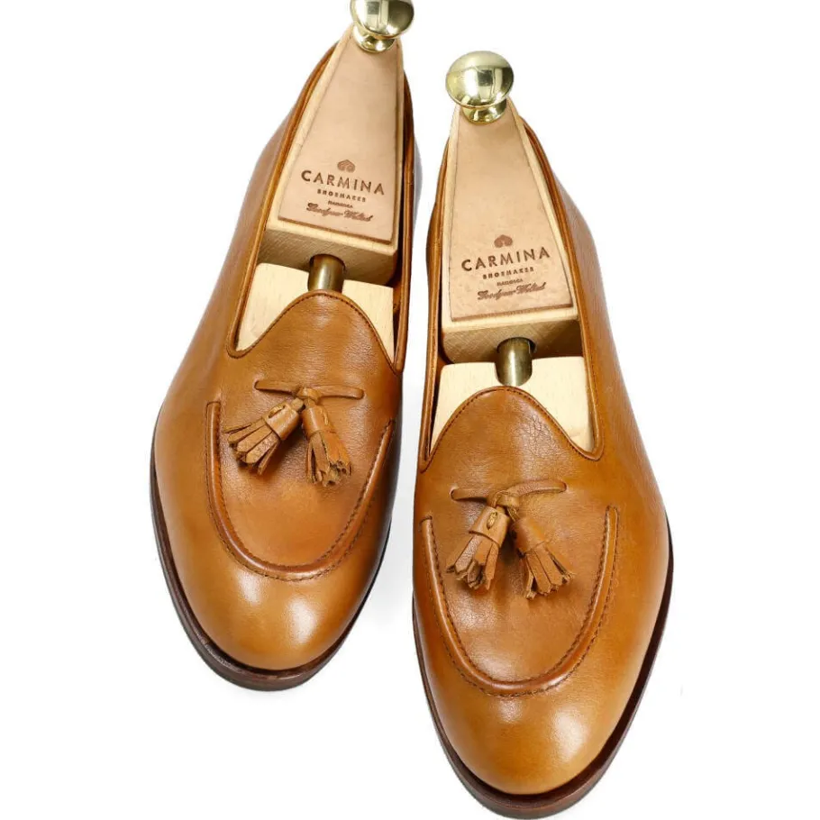 mocassins__pampilles_femme__drac_3.webp Clearance Carmina MOCASSINS À PAMPILLES FEMME 1842 DRAC TANNED