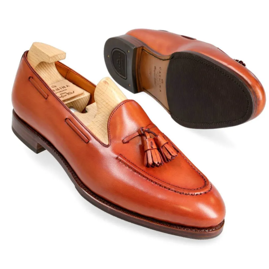 mocassins__pampilles_femme_en_vegano_cuir_fini_pompi_1.webp Cheap Carmina MOCASSINS À PAMPILLES FEMME EN VEGANO CUIR (FINI POMPÉI) TANNED(POMPEIFINISH)