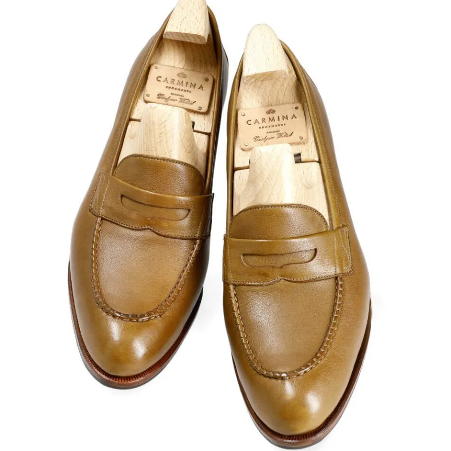 mocassins__talon_en_cuir_rusticalf__carmina_3.webp Cheap Carmina MOCASSINS À TALON EN CUIR RUSTICALF | DAKARTAN