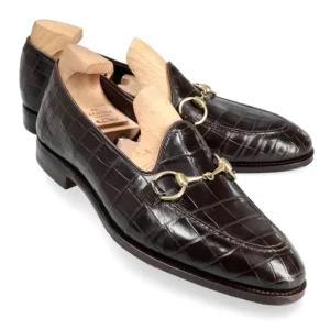 Hot Carmina MOCASSINS A BOUCLE ALLIGATOR MARRON | BROWN