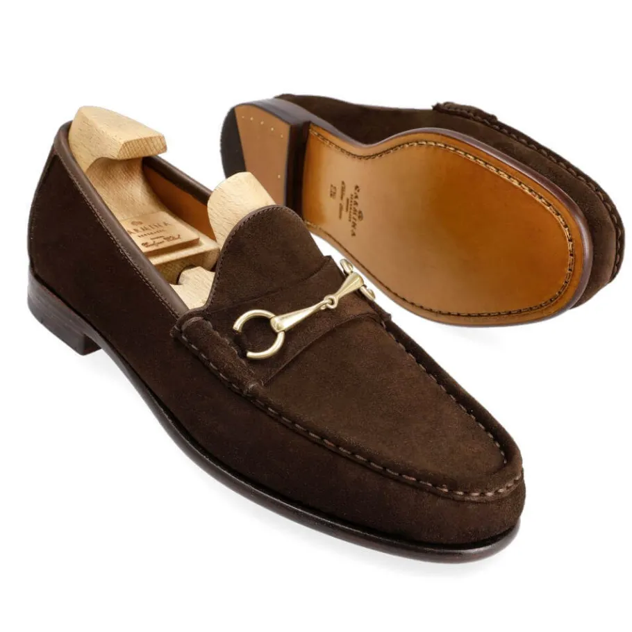 mocassins_a_boucle_daim_marron__carmina_1.webp Best Sale Carmina MOCASSINS A BOUCLE DAIM MARRON | BROWN