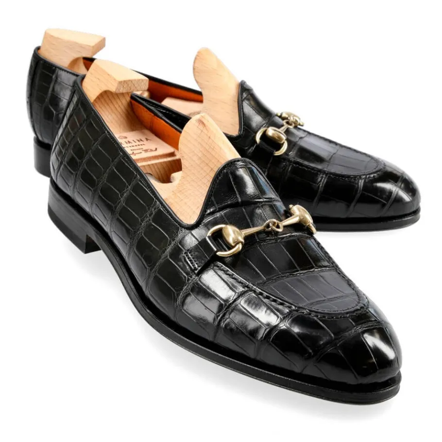 mocassins_a_boucle_femme_alligator_noir__carmina_0.webp Fashion Carmina MOCASSINS A BOUCLE FEMME ALLIGATOR NOIR | BLACK