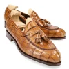 Hot Carmina MOCASSINS A GLAND ALLIGATOR CUIR | TANNED
