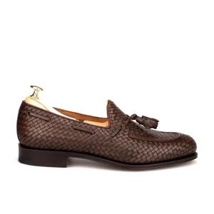New Carmina MOCASSINS A GLAND MARRON CUIR TRESSE | BROWN