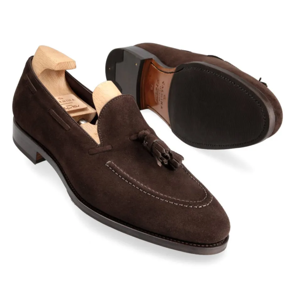 mocassins_a_gland_marron_daim__carmina_1-1.webp Online Carmina MOCASSINS A GLAND MARRON DAIM | BROWN