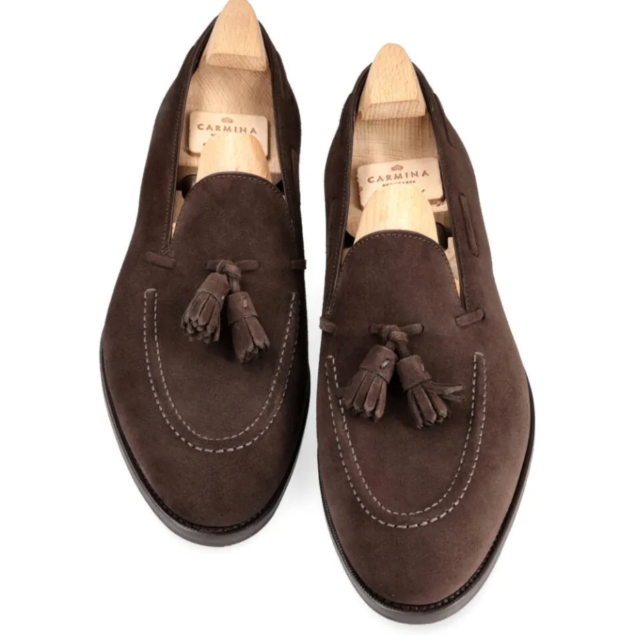 mocassins_a_gland_marron_daim__carmina_3-1.webp Online Carmina MOCASSINS A GLAND MARRON DAIM | BROWN