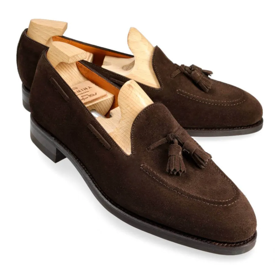 mocassins_a_glands_femme_daim_marron_carmina_0.webp Best Sale Carmina MOCASSINS A GLANDS FEMME DAIM MARRON | BROWN