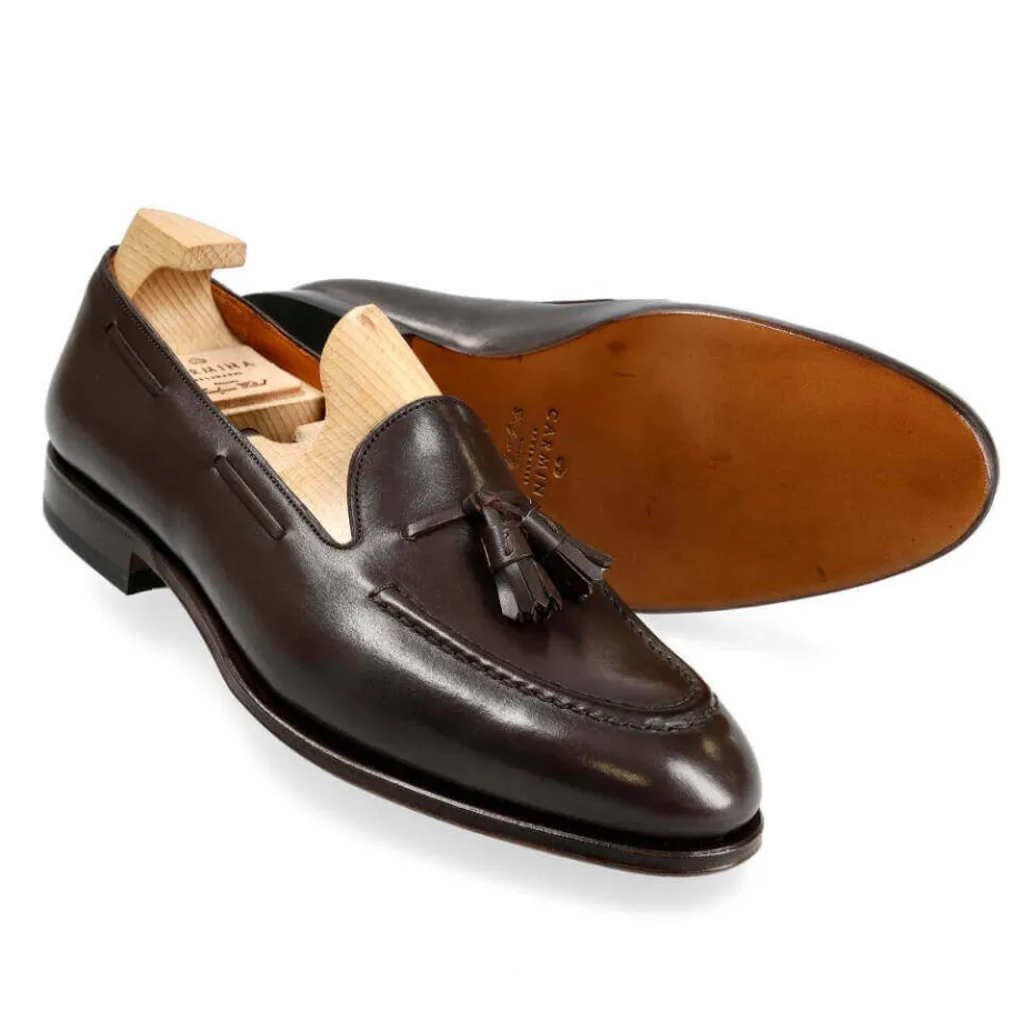 mocassins_a_glands_femme_vitello_marron_carmina_1.webp Clearance Carmina MOCASSINS A GLANDS FEMME VITELLO MARRON | BROWN