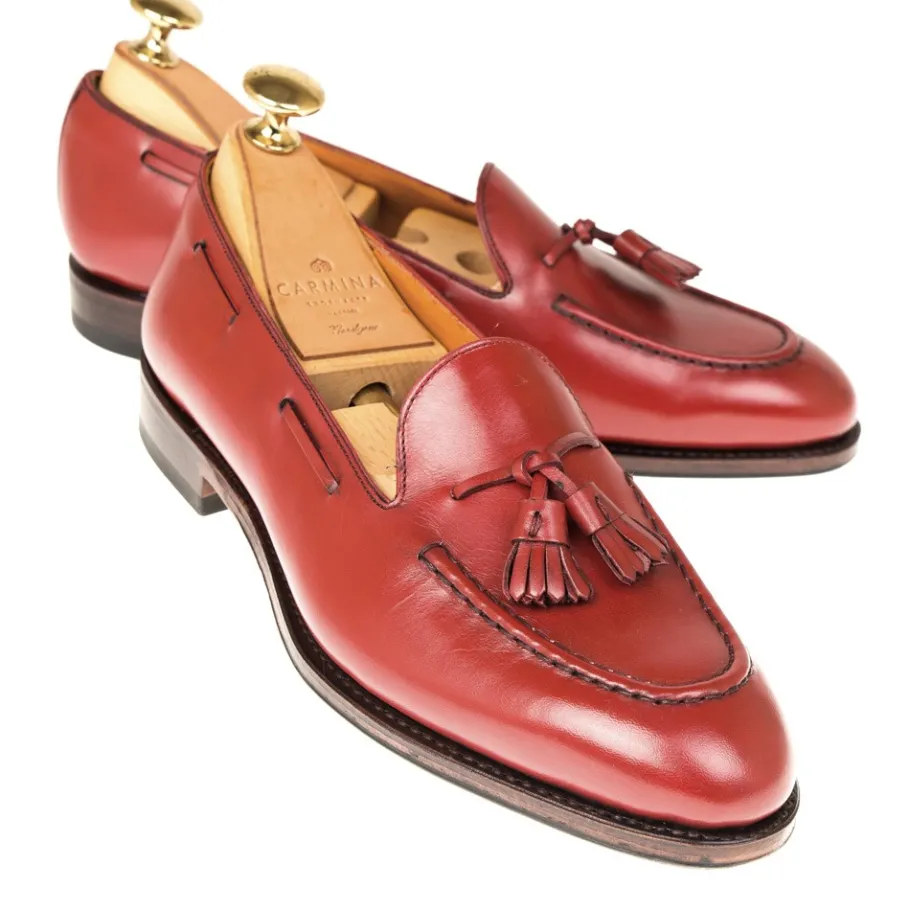 mocassins_a_glands_femme_vitello_rouge_carmina_0.webp Best Carmina MOCASSINS A GLANDS FEMME VITELLO ROUGE | RED