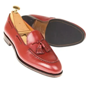 Best Carmina MOCASSINS A GLANDS FEMME VITELLO ROUGE | RED