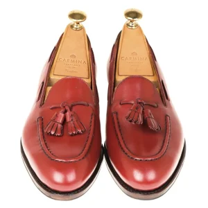 Best Carmina MOCASSINS A GLANDS FEMME VITELLO ROUGE | RED