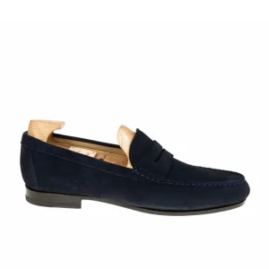 Outlet Carmina MOCASSINS ANTIFAZ BOXCALF NOIR | NAVY