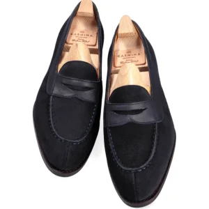 Outlet Carmina MOCASSINS ANTIFAZ FEMME DAIM MARINE | NAVY