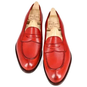 Cheap Carmina MOCASSINS ANTIFAZ FEMME RUSTICALF ROUGE | RED