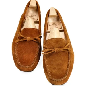 Flash Sale Carmina MOCASSINS AVEC NOEUD FEMME DAIM TABAC | TOBACCO